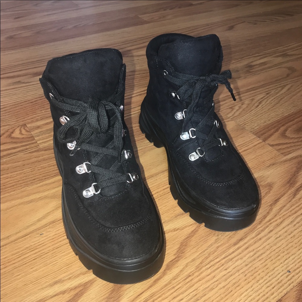 Black ankle boots